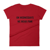 On Wednesdays We Wear Pink Women's short sleeve t-shirt