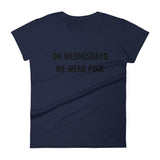 On Wednesdays We Wear Pink Women's short sleeve t-shirt