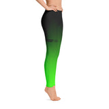 ALLsoPURE Black Green Ombre Leggings
