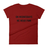 On Wednesdays We Wear Pink Women's short sleeve t-shirt