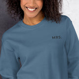 MRS. Embroidered Unisex Sweatshirt