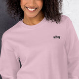 wifey Embroidered Sweatshirt