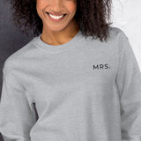 MRS. Embroidered Unisex Sweatshirt