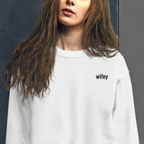 wifey Embroidered Sweatshirt