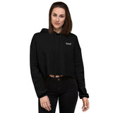 Wifey Embroidered Crop Hoodie