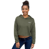 Wifey Embroidered Crop Hoodie