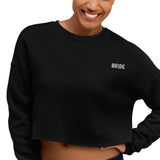 BRIDE Embroidered Crop Sweatshirt