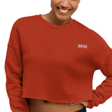 BRIDE Embroidered Crop Sweatshirt