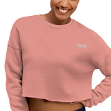 BRIDE Embroidered Crop Sweatshirt