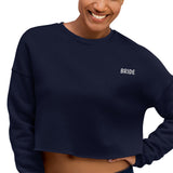 BRIDE Embroidered Crop Sweatshirt