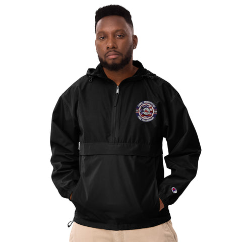 Embroidered Champion Packable Jacket Logo 1
