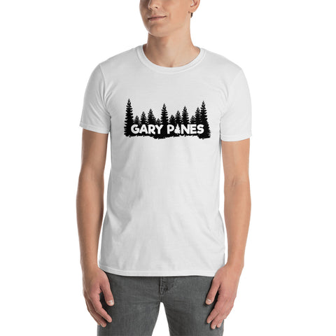 Gary Pines Tree Outline Pine Tree I Short-Sleeve Unisex T-Shirt