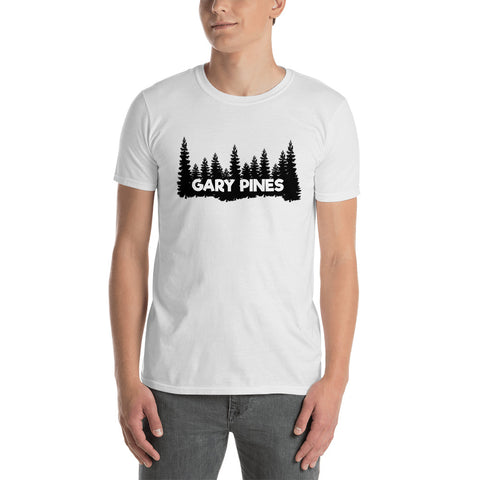 Gary Pines Tree Outline Short-Sleeve Unisex T-Shirt