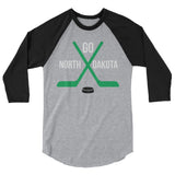 GO ND Hockey 3/4 sleeve raglan shirt