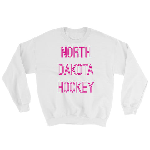 Pink North Dakota Hockey Sweatshirt