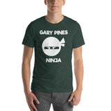 GARY PINES NINJA FOREST HEATHER COLOR Short-Sleeve Unisex T-Shirt