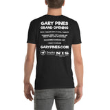Gary Pines Ninja Course - Website, Events, Sponsor Logos Back Short-Sleeve Unisex T-Shirt