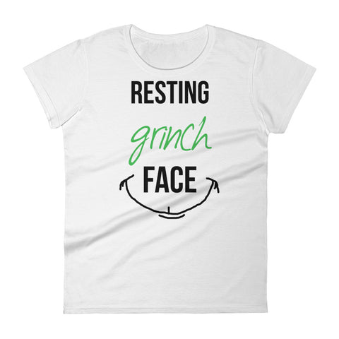 Resting Grinch Face Womens Tshirt