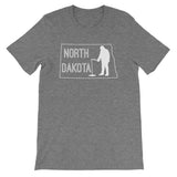 North Dakota Ice Fishing Short-Sleeve Unisex T-Shirt