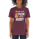Husky Pizza White Short sleeve t-shirt