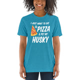 Husky Pizza White Short sleeve t-shirt