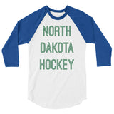 North Dakota Hockey 3/4 sleeve raglan shirt