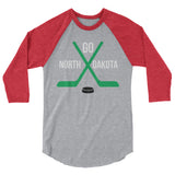 GO ND Hockey 3/4 sleeve raglan shirt