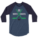 GO ND Hockey 3/4 sleeve raglan shirt