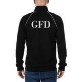 Gary Fire Department 2 Screen Print Front and Back GFD Piped Fleece Jacket