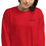 MRS. Embroidered Unisex Sweatshirt