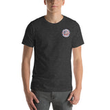 Gary Fire Unisex t-shirt Both Logos Front and Back Design 2